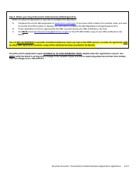 Physician Assistant (Pa) - Prescribe/Controlled Substance Registration Application - Nevada, Page 2