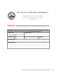 Physician Assistant (Pa) - Prescribe/Controlled Substance Registration Application - Nevada, Page 7