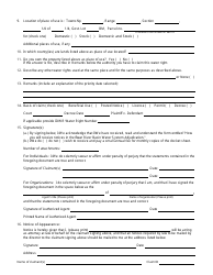 Form 42-1409-2 Notice of Claim to a Water Right Acquired Under State Law for Domestic and/or Stockwater Purposes Where Daily Use Is Less Than 13,000 Gallons Per Day - Idaho, Page 2