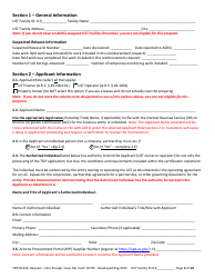 Reimbursement Request Form for Non-preapproved Suspected Release Confirmation - Underground Storage Tank (Ust) Tank Site Improvement Program (Tsip) - Arizona, Page 2