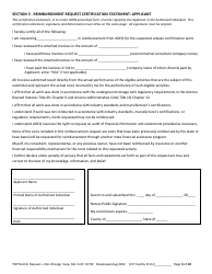 Reimbursement Request Form for Non-preapproved Suspected Release Confirmation - Underground Storage Tank (Ust) Tank Site Improvement Program (Tsip) - Arizona, Page 3