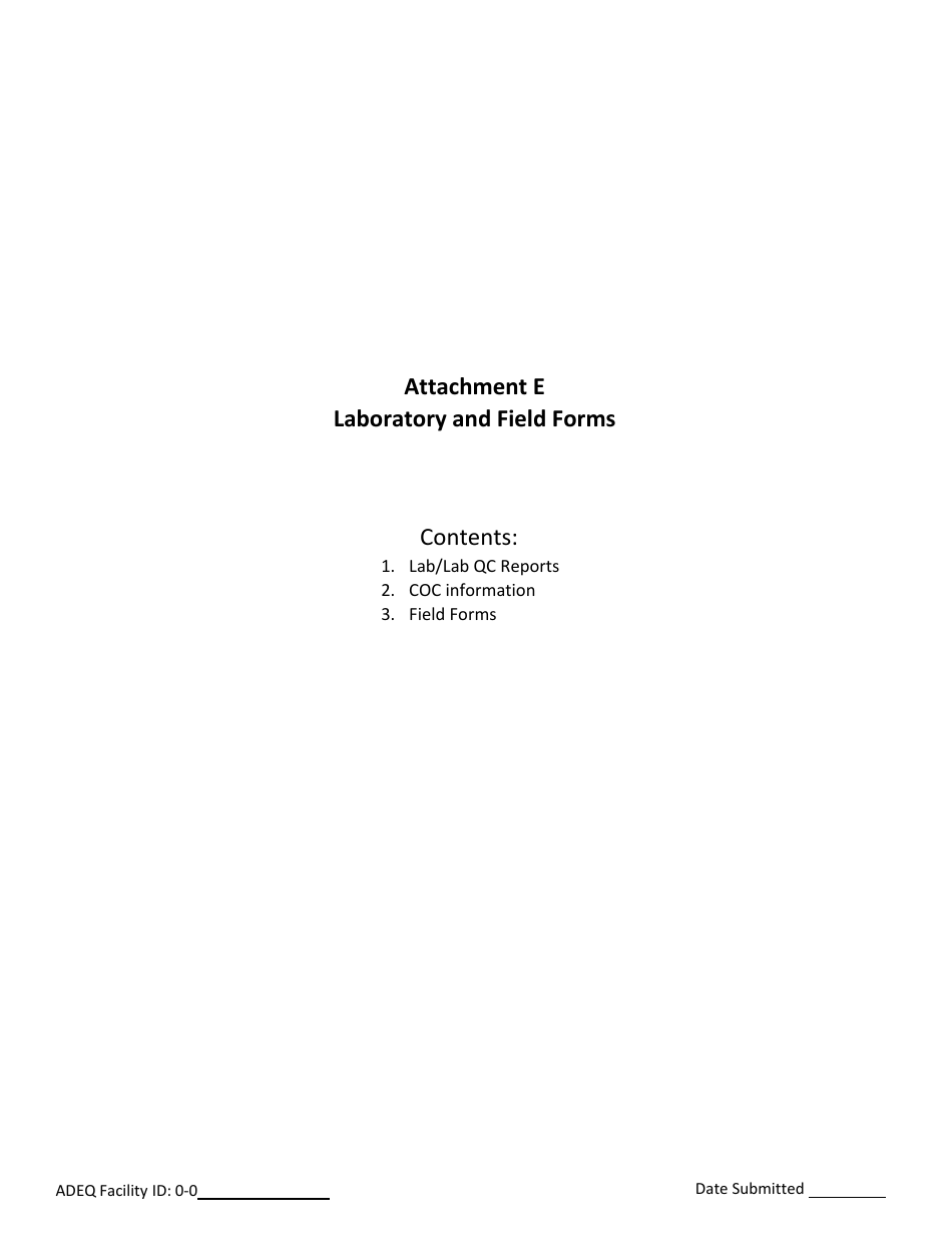 Form UST Site Characterization / Other Informational Report - Arizona, Page 12