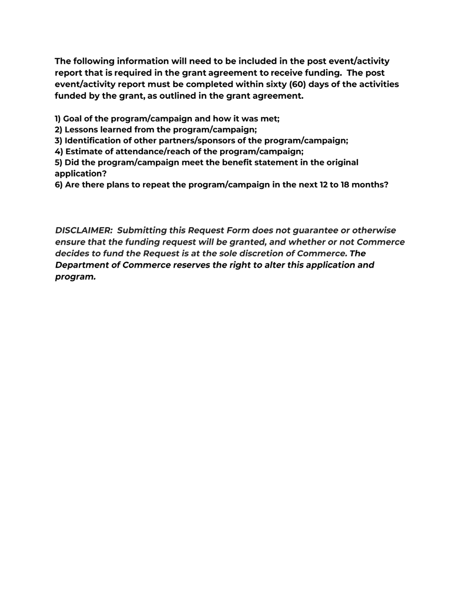 Maryland Alcohol Manufacturing Promotion Fund Application - Maryland, Page 5