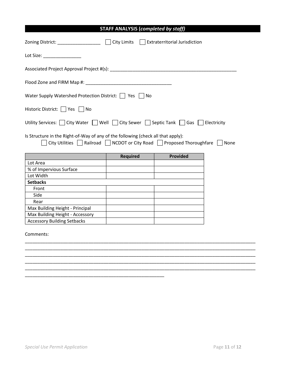 Town Of Selma North Carolina Special Use Permit Application Fill Out Sign Online And 7559