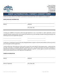 Special Use Permit Application - Town of Selma, North Carolina, Page 12