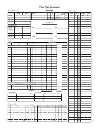 Document preview: Water Polo Scoresheet Template