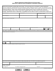 Document preview: Form DNRC-382 Employee Claim for Loss or Damage to Personal Property - Montana