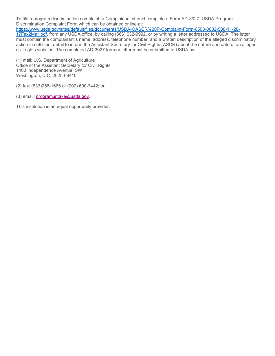 Notification of Change in Benefits or Termination of Free or Reduced-Price Benefits - North Dakota, Page 2