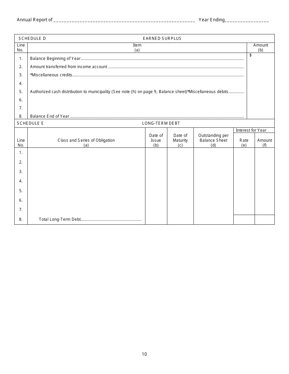 First and Second Class Cities Municipal Electric Utilities Annual Report - Kansas, Page 11