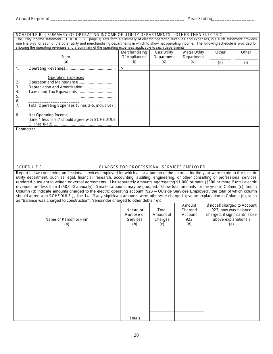 First and Second Class Cities Municipal Electric Utilities Annual Report - Kansas, Page 21