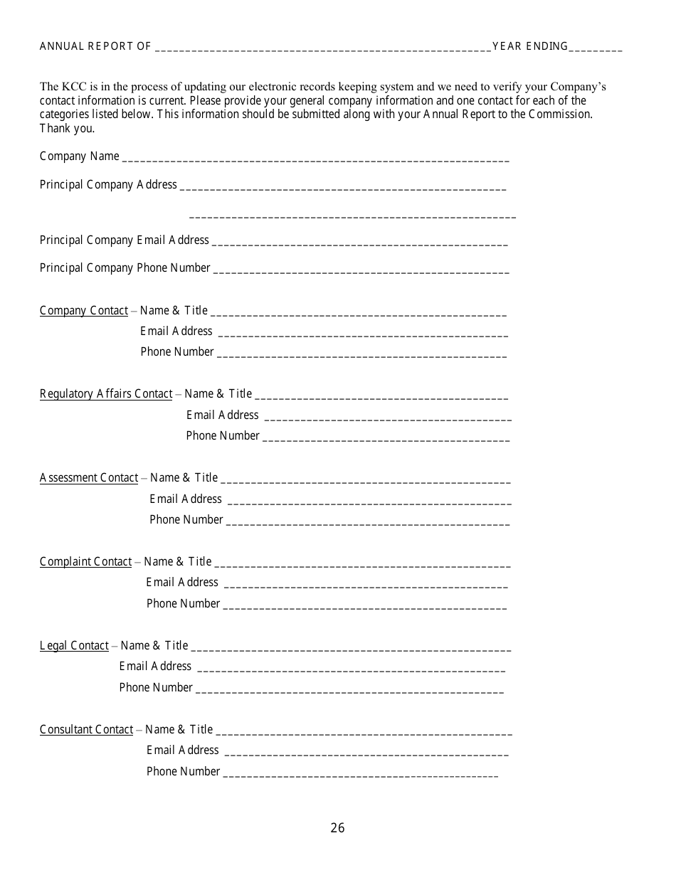 Electric Kansas Supplemental Annual Report - Kansas, Page 28