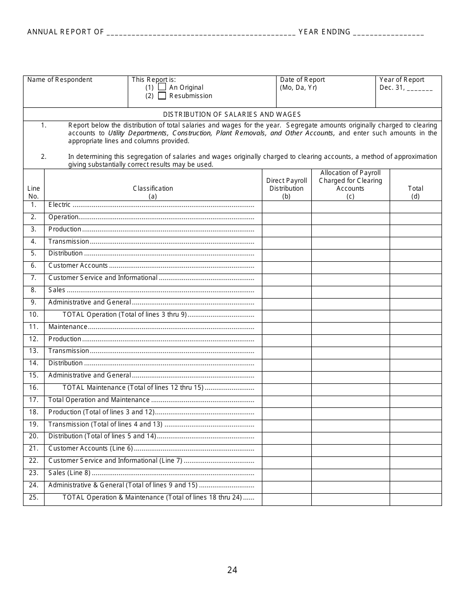 Gas Utility Kansas Supplemental Annual Report - Kansas, Page 25