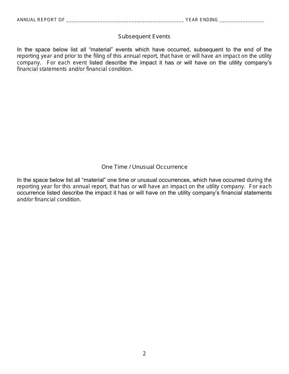 Gas Utility Kansas Supplemental Annual Report - Kansas, Page 3