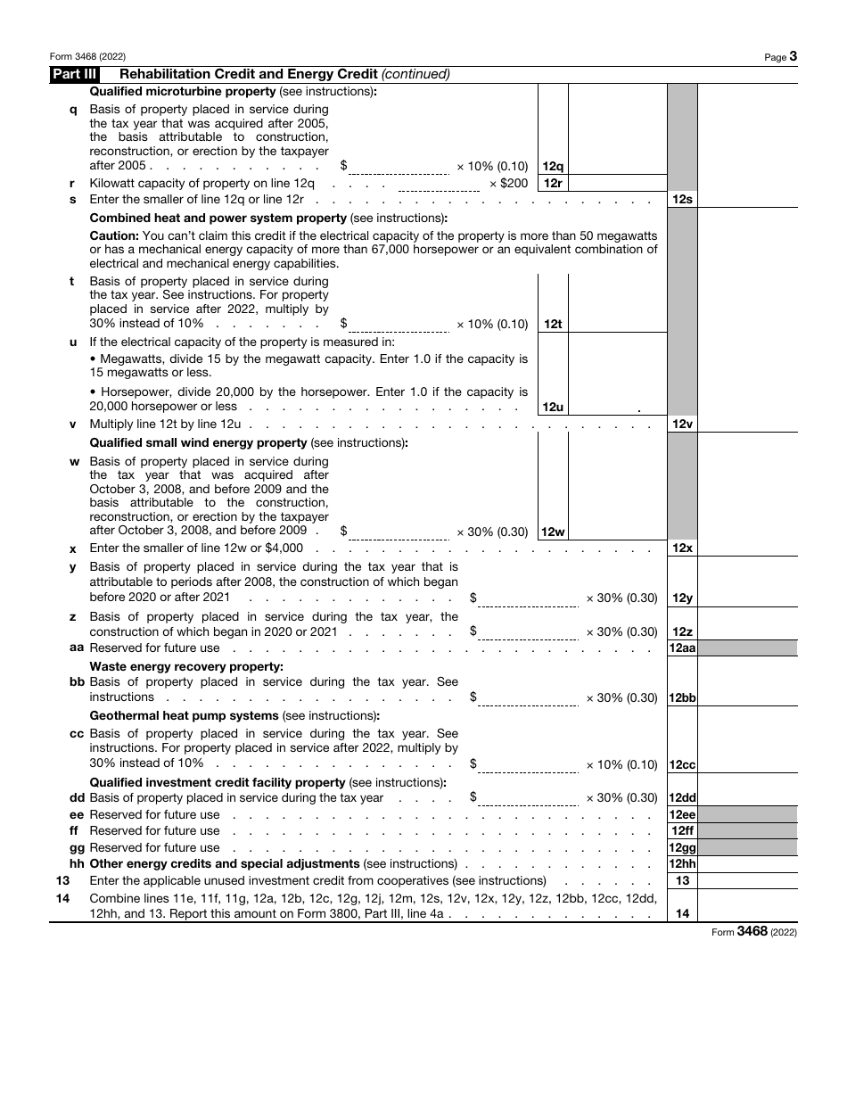 IRS Form 3468 Investment Credit, Page 3