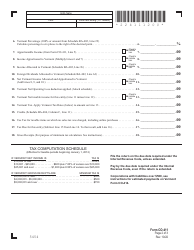 VT Form CO-411 Vermont Corporate Income Tax Return - Vermont, Page 2