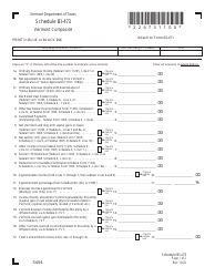 Schedule BI-473 Vermont Composite - Vermont