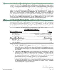 Instructions for Form CO-411 Corporate Income Tax Return - Vermont, Page 11