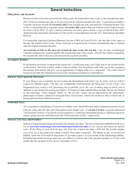 Instructions for Form CO-411 Corporate Income Tax Return - Vermont, Page 6