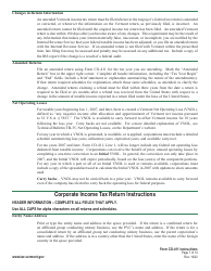 Instructions for Form CO-411 Corporate Income Tax Return - Vermont, Page 7