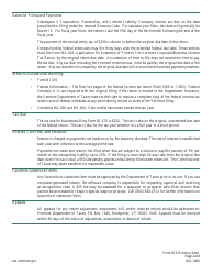 Instructions for Form BI-476 Business Income Tax Return for Resident Only - Vermont, Page 2