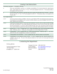 Instructions for Form BI-476 Business Income Tax Return for Resident Only - Vermont, Page 4