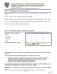 Demande De Directives Accelerees (Motions/Ajournements) - Ontario, Canada (French), Page 2