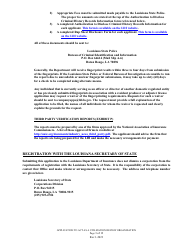 Application to Act as a Utilization Review Organization in the State of Louisiana - Louisiana, Page 3