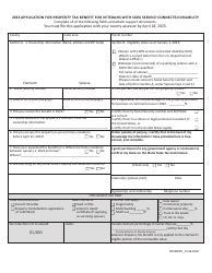 Document preview: Form EFO00301 Application for Property Tax Benefit for Veterans With 100% Service-Connected Disability - Idaho
