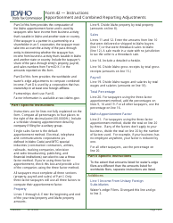 Form 42 (EFO00029) Apportionment and Combined Reporting Adjustments - Idaho, Page 2