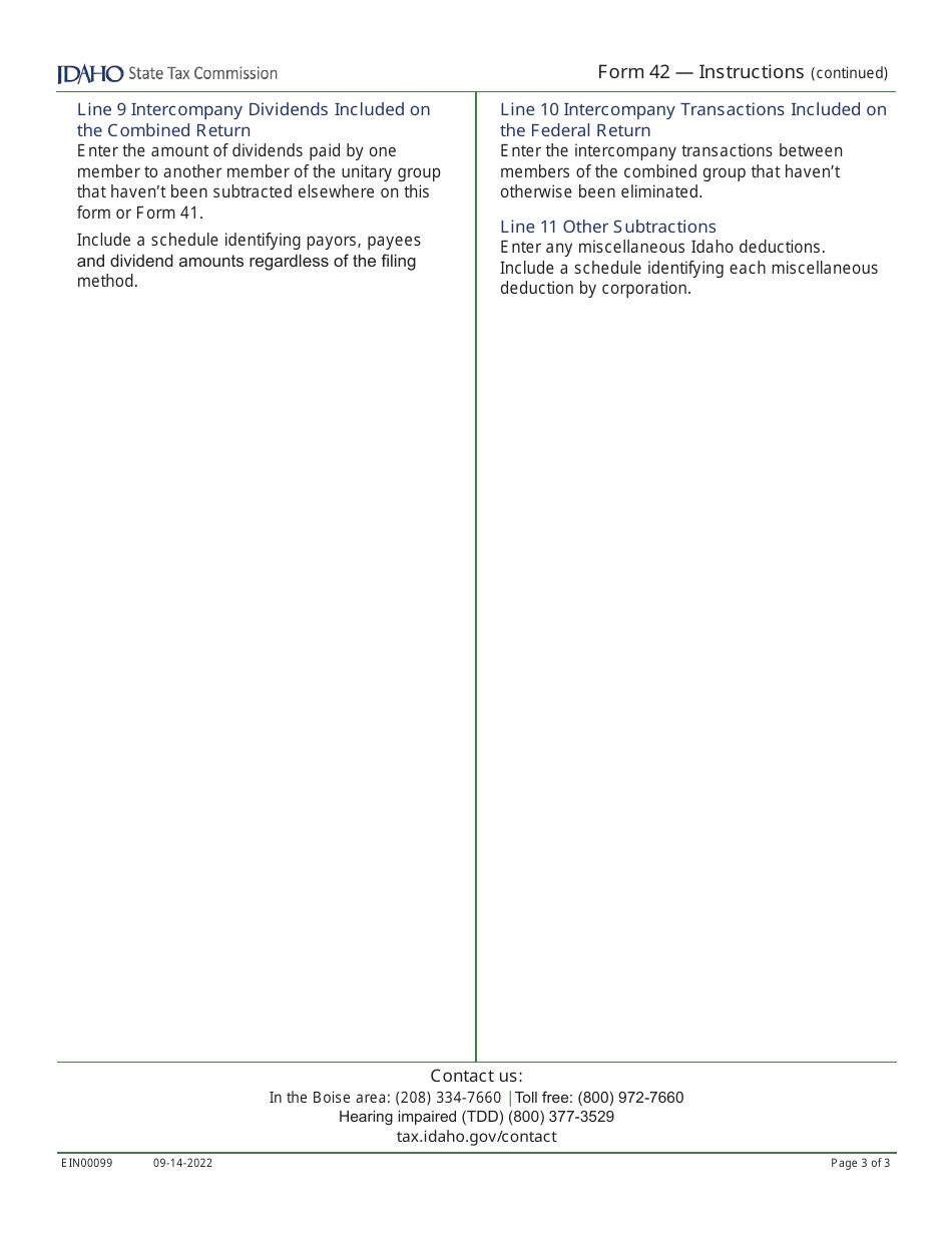 Form 42 (EFO00029) Apportionment and Combined Reporting Adjustments - Idaho, Page 4
