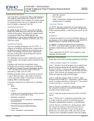 Form 84 (EFO00010) Small Employer Real Property Improvement Tax Credit - Idaho, Page 2