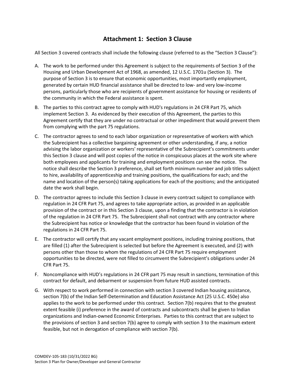 Form COMDEV-105-183 Section 3 Plan for Owner / Developer and General Contractor - City of Grand Rapids, Michigan, Page 6