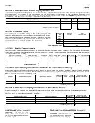 Form L-4175 (632) Personal Property Statement - Michigan, Page 3