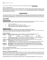 Instructions for Form GAS-1207 Refiner Return - North Carolina, Page 4
