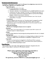 Instructions for Oneida County Flood Mitigation Grant Program Application - Oneida County, New York, Page 2