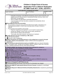 Part 2 Children&#039;s Single Point of Access Application - Referral Application for Omh Youth Act, Ccrs, and Rtfs - New York, Page 8