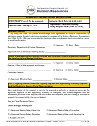 Advanced Starting Salary Request Form - Delaware