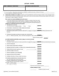 Form 400-00813A Financial Affidavit - Vermont (French), Page 2