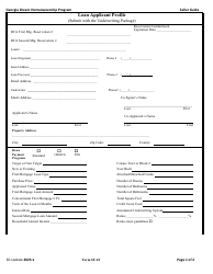 Form SF-10 Loan Applicant Profile - Georgia (United States)