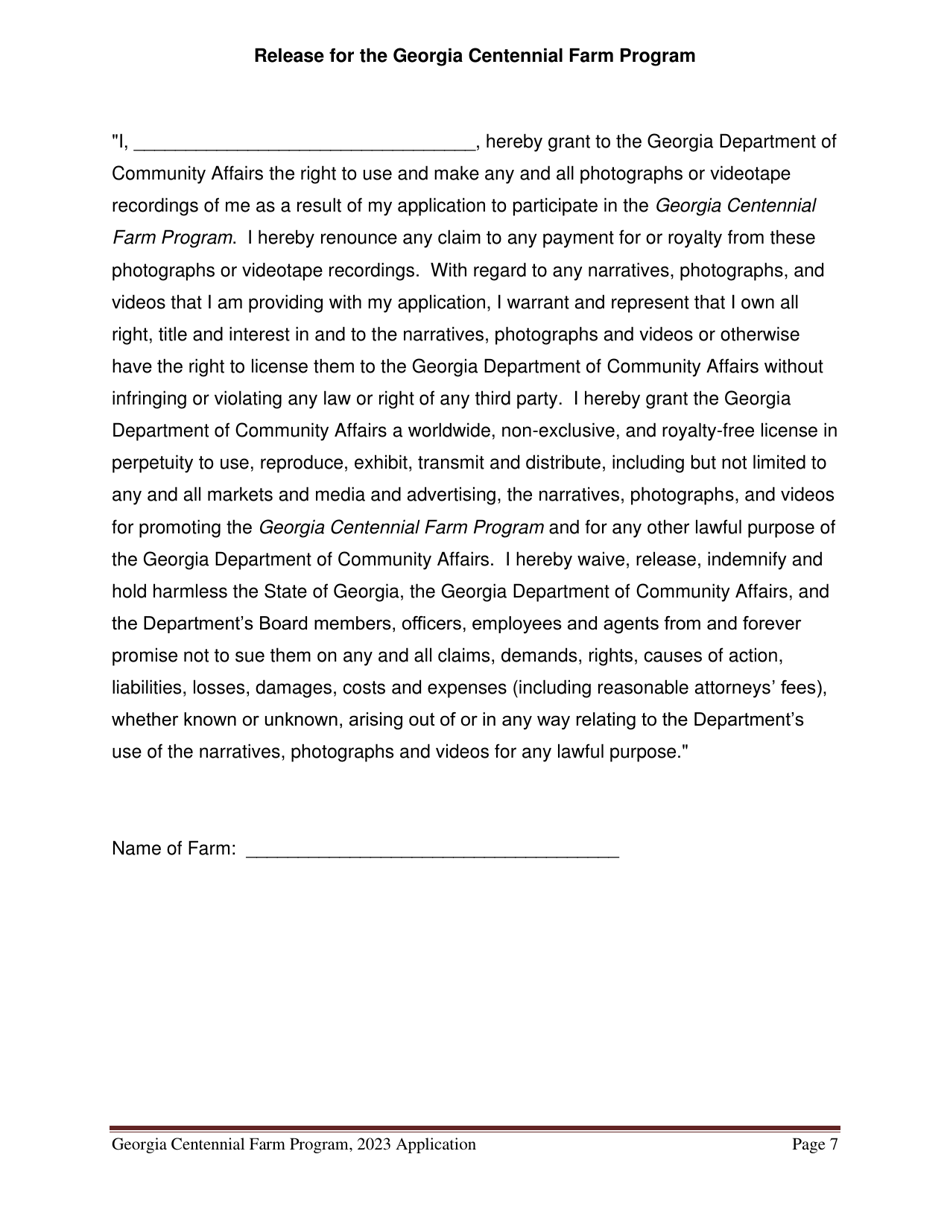 Georgia Centennial Farm Program Award Application - Georgia (United States), Page 8