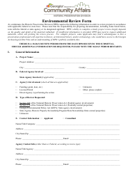 Environmental Review Form - Georgia (United States)