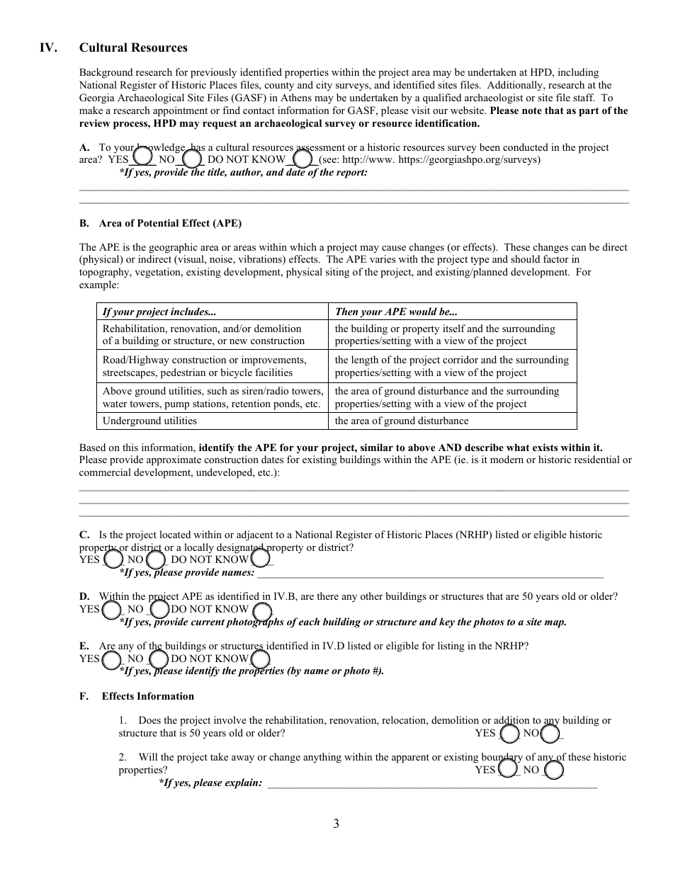 Environmental Review Form - Georgia (United States), Page 3