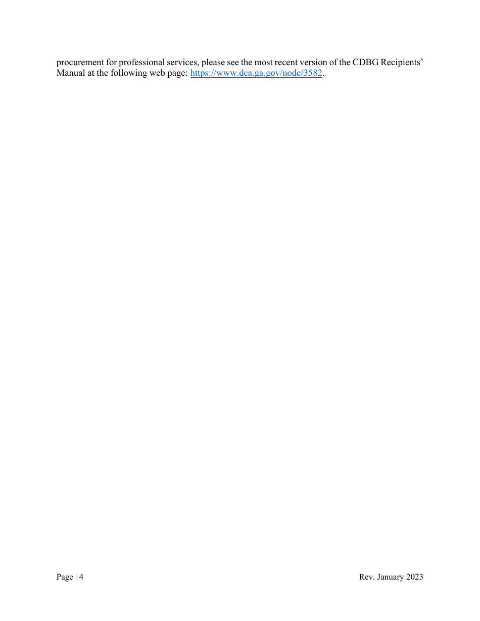 Instructions for Engineer or Architect Procurement - Georgia (United States), Page 4