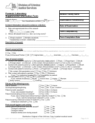 Document preview: Forensic Laboratory Supplemental Information Form - New York