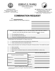 Document preview: Form M-1 Parcel Combination Request - County of San Diego, California