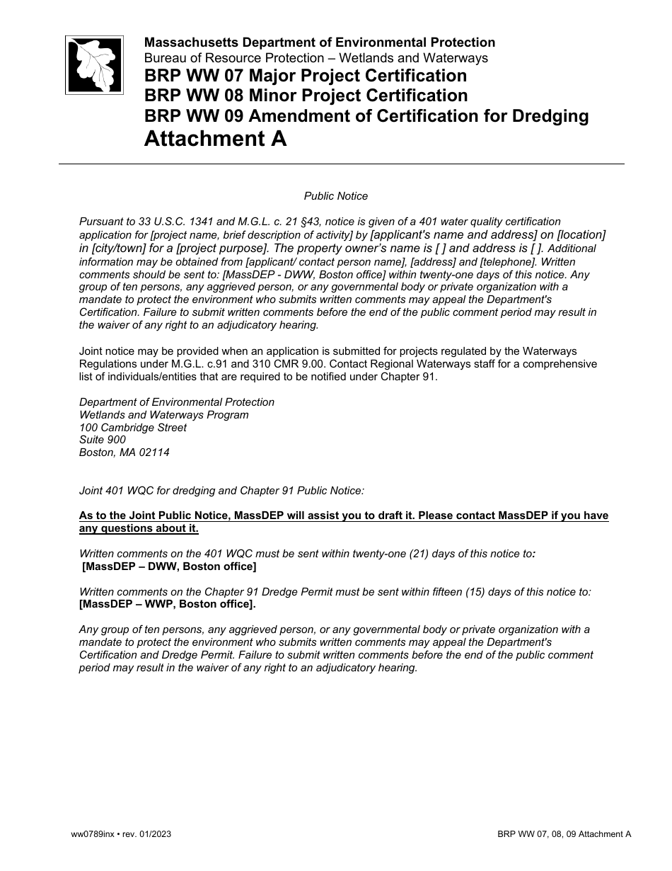 Instructions for Form BRP WW07, BRP WW08, BRP WW09 - Massachusetts, Page 10