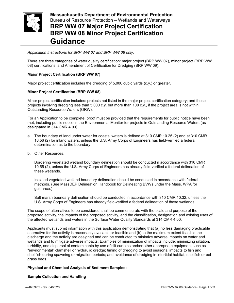 Instructions for Form BRP WW07, BRP WW08, BRP WW09 - Massachusetts, Page 6