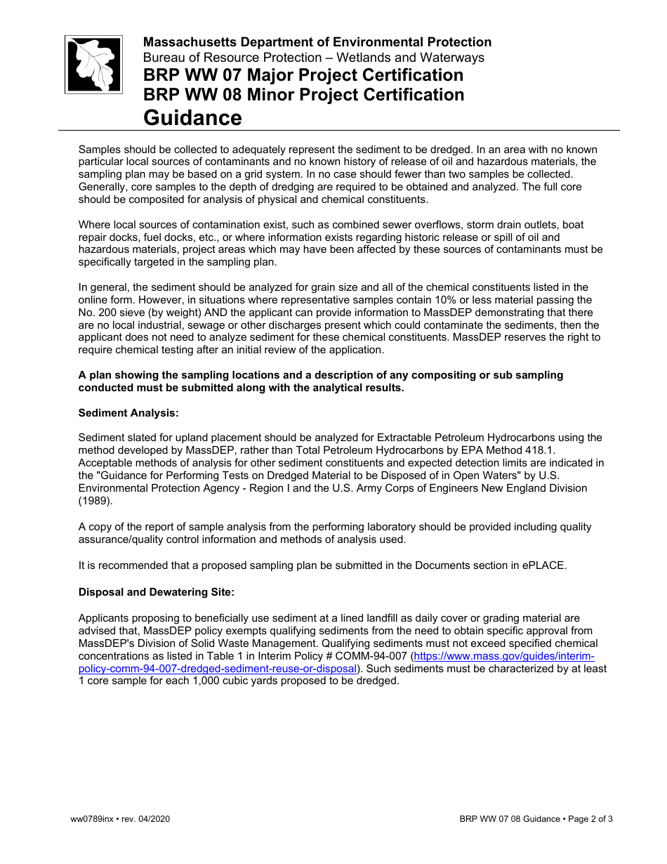Instructions for Form BRP WW07, BRP WW08, BRP WW09 - Massachusetts, Page 7