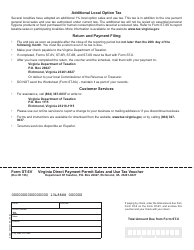 Form ST-6 Virginia Direct Payment Permit Sales and Use Tax Return - Virginia, Page 3