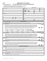 Form LU-1 Application for Taxation on the Basis of a Land Use Assessment - Virginia